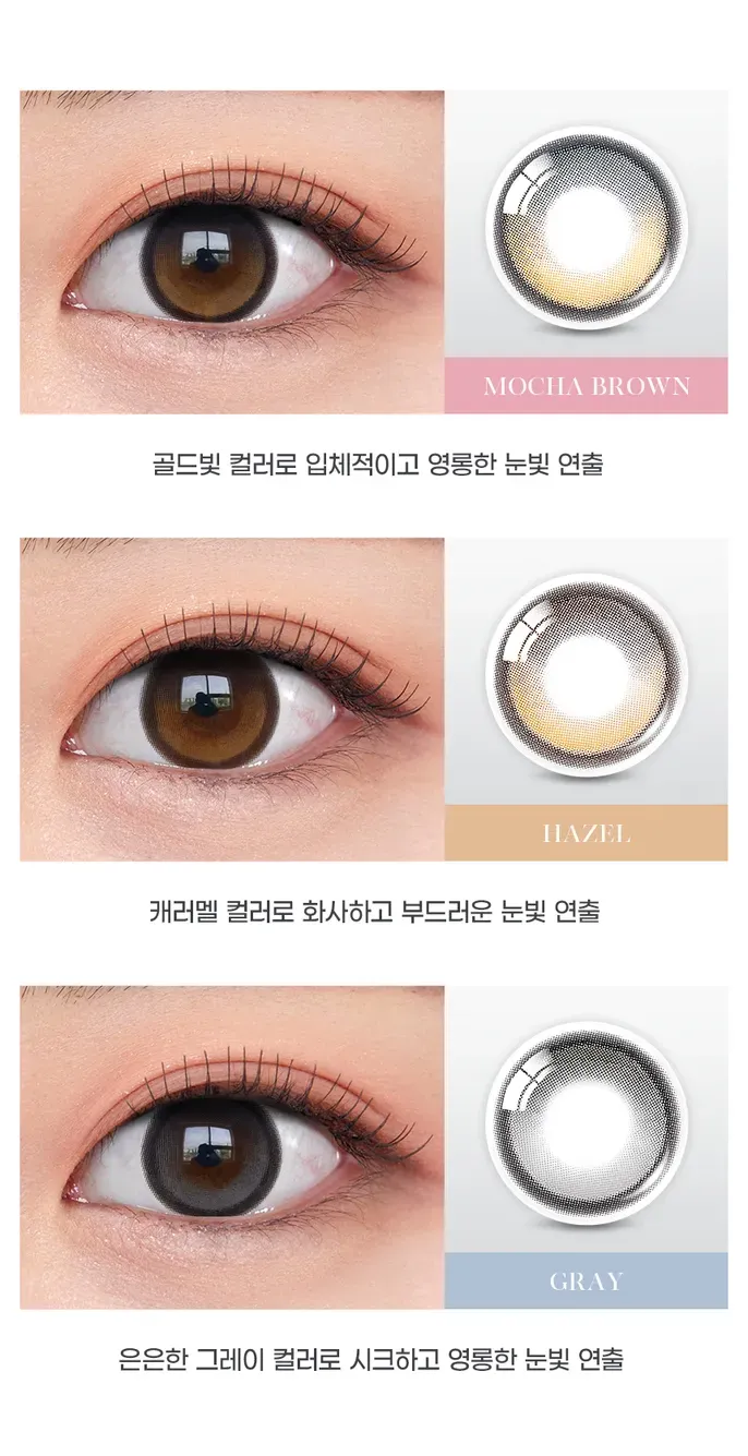 OLENS Big Glowy Gray 產品參數 - 含水量與透氧率確保配戴舒適