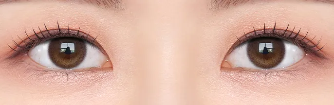 OLENS Big Glowy Natural Latte Brown - 13.6mm 大直徑拿鐵棕,專為打造通透感無辜大眼設計的月拋美瞳