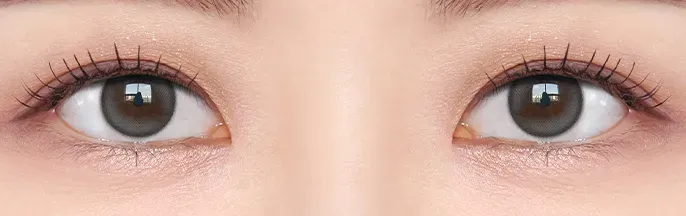 OLENS Double Tint Gray - NewJeans 同款 12.9mm 對稱雙高光灰色日拋，展現清冷精靈氣息