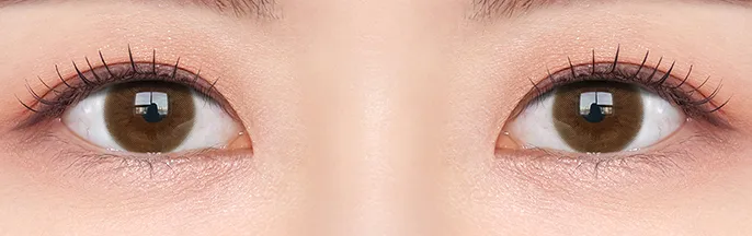 OLENS Falling Brown - 13.5mm 焦糖暖棕月拋,自然中直徑放大效果與放射狀花紋提亮眼神