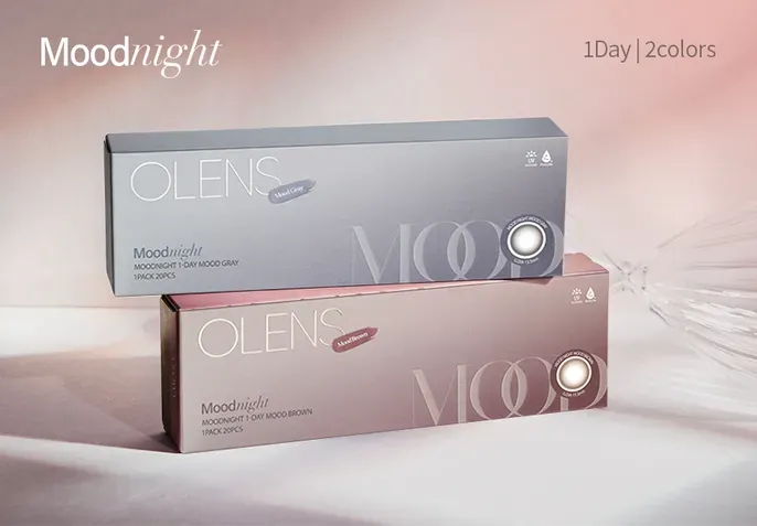 OLENS Mood Night Brown 情境圖 - 展示日常生活中的優雅眼神