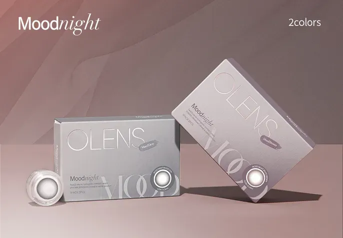 OLENS Mood Night Gray 不同光線下的顯色表現