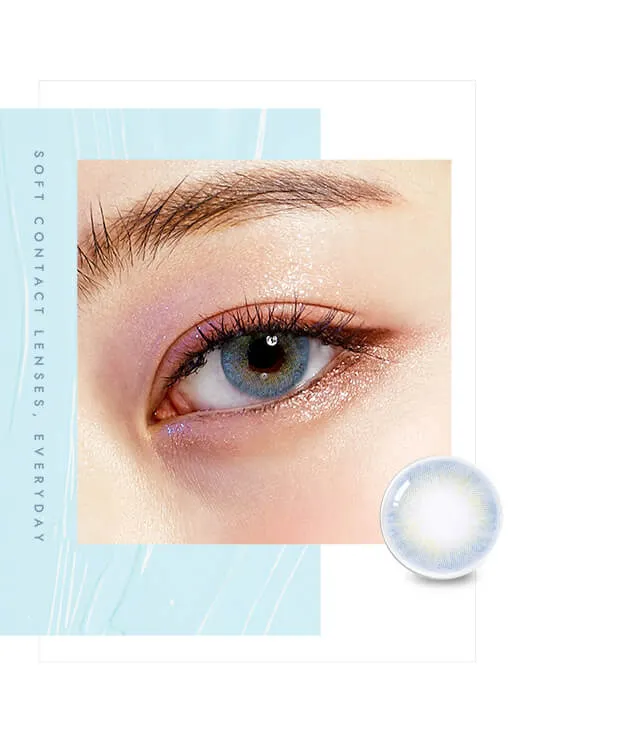 OLENS Russian Velvet Blue 月拋包裝細節 - 專為舒適配戴與長效顯色設計