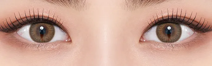 OLENS Tika 3Con Brown 活力金棕月拋 - 13.5mm 顯色大眼設計,呈現明亮活力的金棕色調