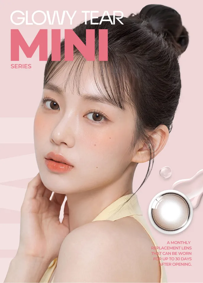 OLENS Glowy Tear Mini Brown 鏡片設計原理 - 漸層水光淚滴設計