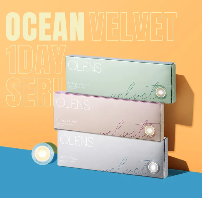 OLENS Ocean Velvet 系列日拋包裝與全色號展示
