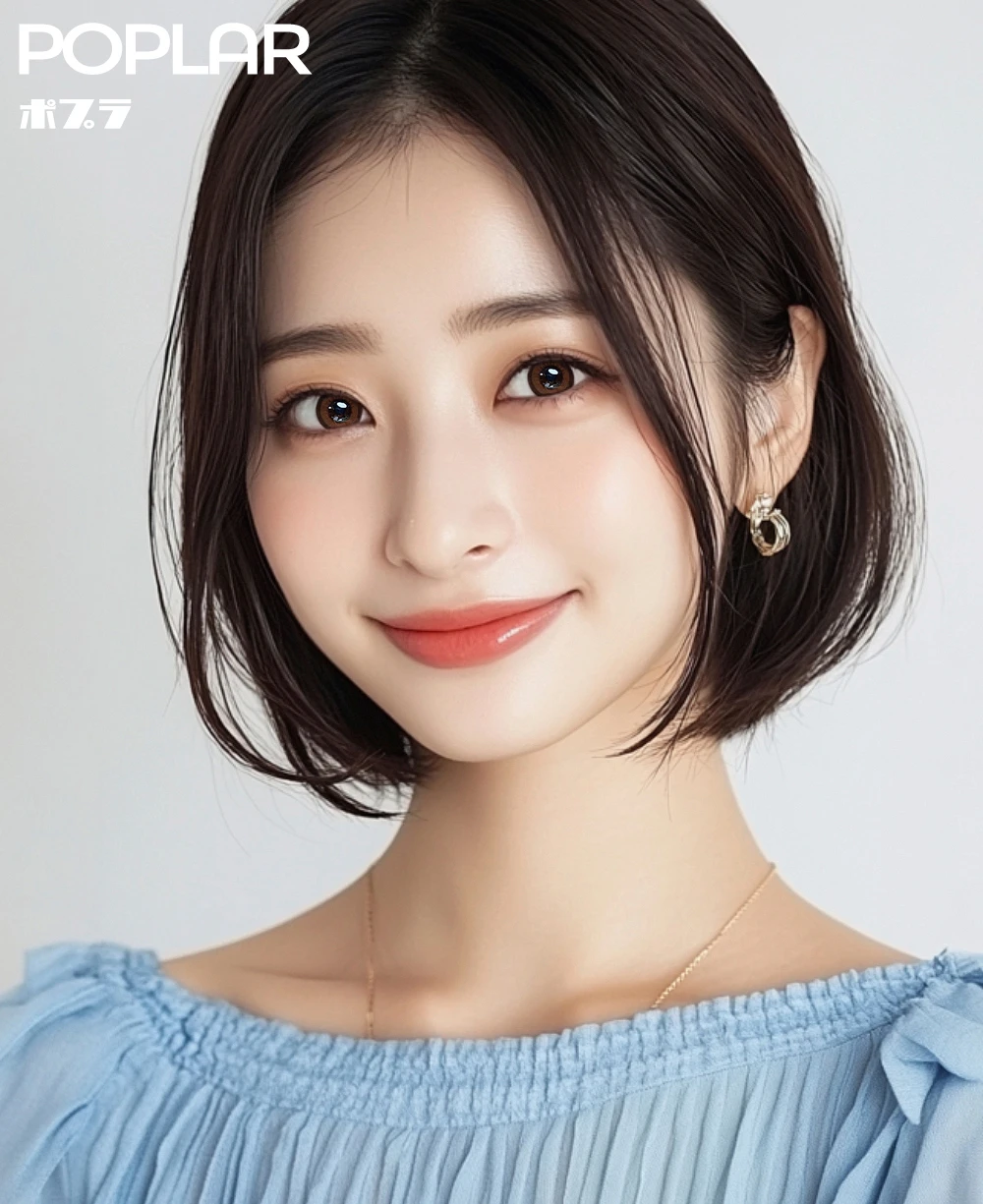 POPLAR 杏仁棕 散光彩色隱形眼鏡 鏡片花紋特寫與著色細節