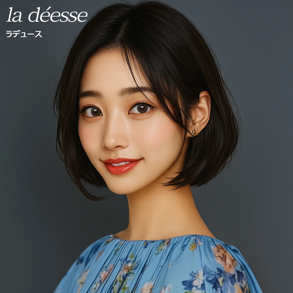 la déesse 水星冷月灰 散光彩色隱形眼鏡 配戴效果圖