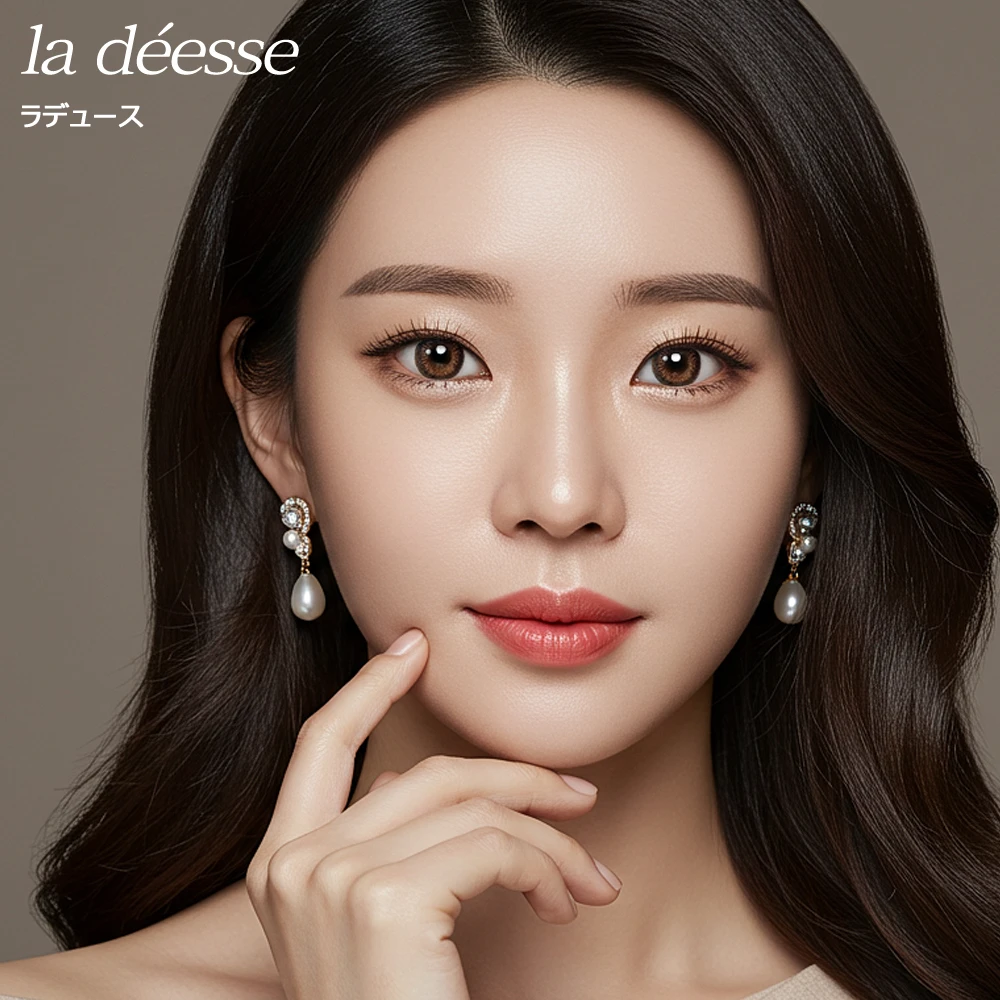 la déesse 甜心蜜棕 散光彩色隱形眼鏡 配戴效果展示