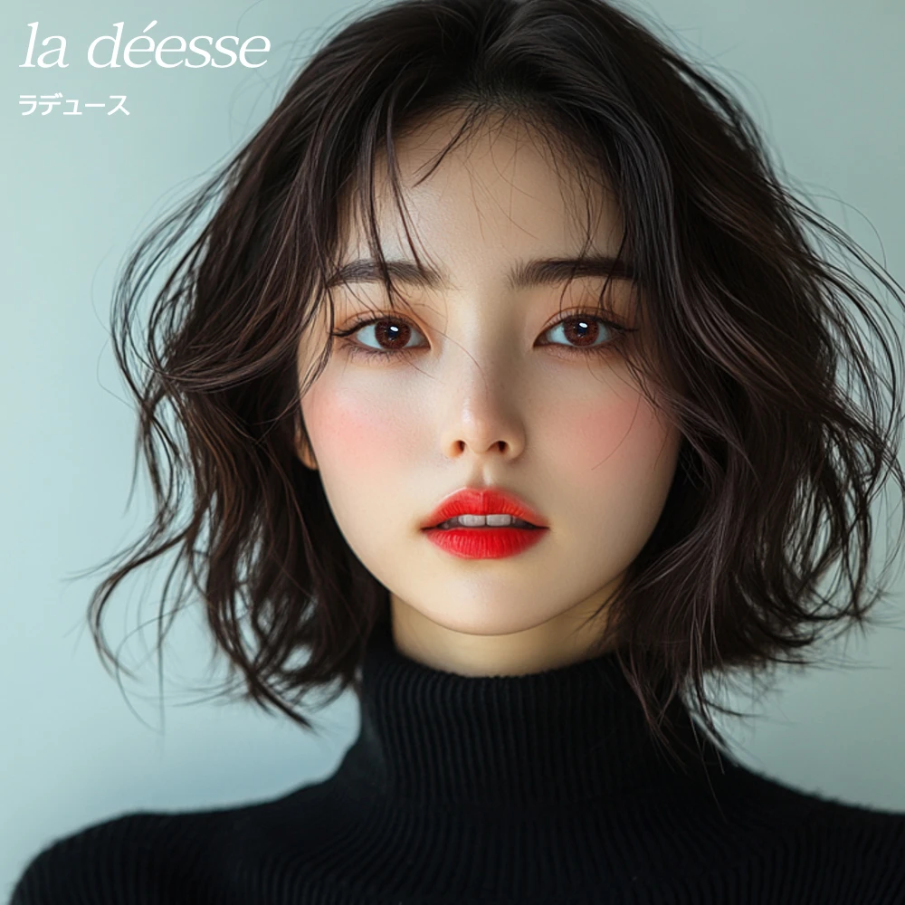 la déesse 金星琥珀棕 散光彩色隱形眼鏡 配戴效果圖
