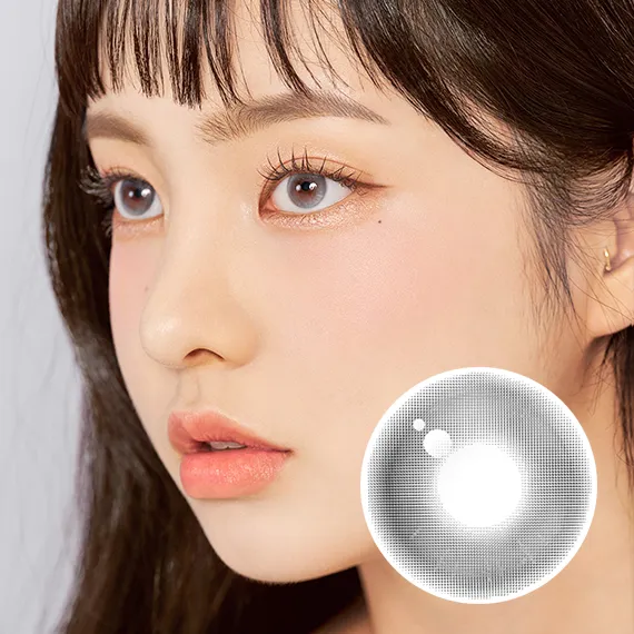 Chuu Aube Pie Moon 灰色 彩色隱形眼鏡 (月拋/2片)