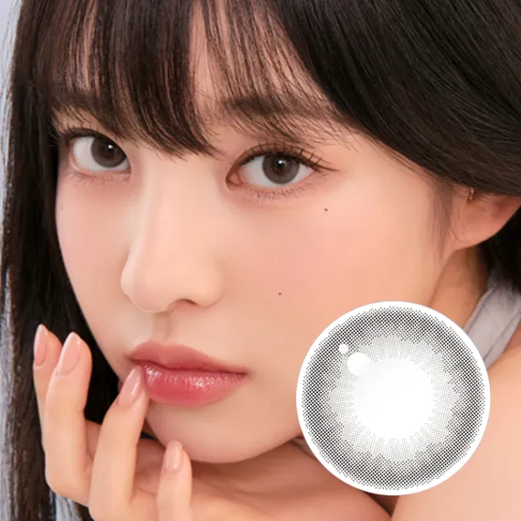 Chuu Pompon Pop 1Day Bubble 灰色 彩色隱形眼鏡 (日拋/10片)