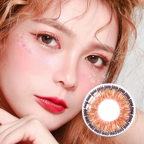 NEO-Toric-Glamour-Hazel-散光彩色隱眼-1年拋2片裝-魅力榛果棕實戴效果