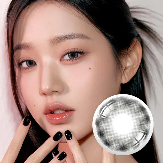 Hapa Shopaholic Kristin Midnight 灰色 美瞳隱眼 (月拋/2片)