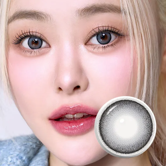 I-Sha Dekame Look At Me 灰色 彩色隱形眼鏡 (月拋/2片)