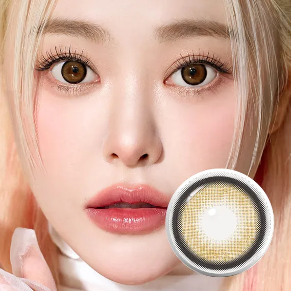I-Sha Dekame Love Me Cashewnut 彩色隱形眼鏡 (月拋/2片)