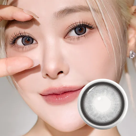 I-Sha Dekame Love Me 灰色 彩色隱形眼鏡 (月拋/2片)