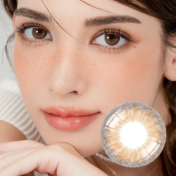 Lensrang Iwwinka 棕色 美瞳隱眼 (月拋/2片)