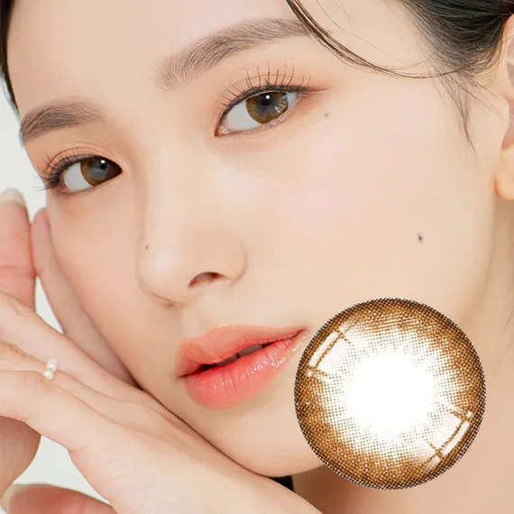Lensrang Snug 棕色 美瞳隱眼 (月拋/2片)
