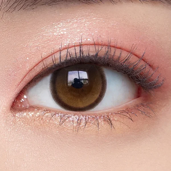 OLENS-Big-Glowy-Hazel-13.6mm-大直徑放大效果與琥珀高光花紋細節