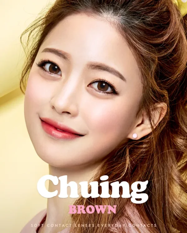 OLENS-Chuing-Brown-高CP值月拋推薦-鄰家女孩風格必備陽光感隱眼