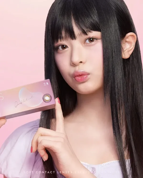 OLENS-Double-Tint-Brown-月拋隱形眼鏡-NewJeans-代言款-產品包裝圖