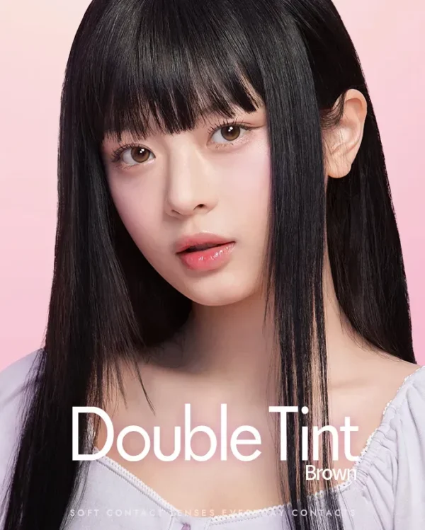 OLENS-Double-Tint-Brown-棕色月拋-韓系彩妝搭配-NewJeans-Hanni-同款 2