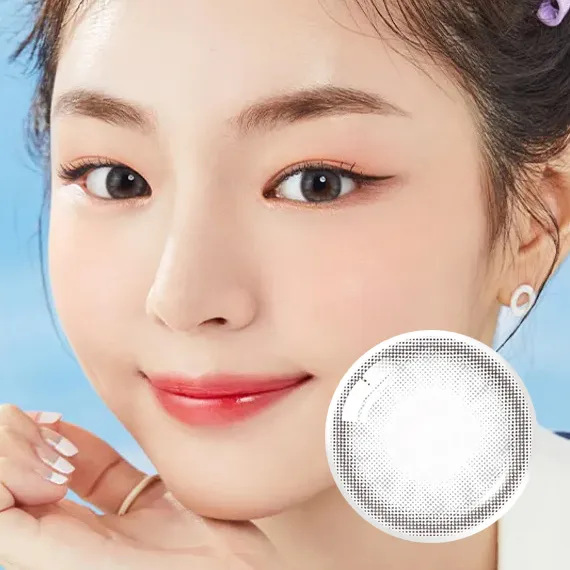 OLENS-Eyeteen-Gray-月拋-12.8mm-極小直徑高顯色混血效果實戴