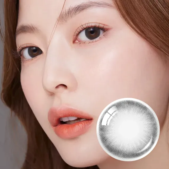 OLENS-Falling-Gray-月拋-迷霧灰色隱形眼鏡實戴展示