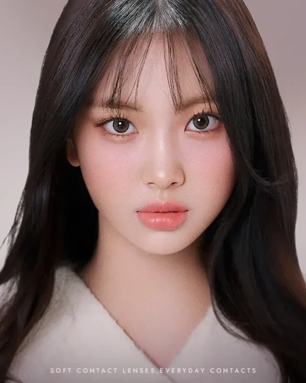 OLENS-冷棕色隱形眼鏡推薦-Ash-Brown-去紅顯白知性眼神