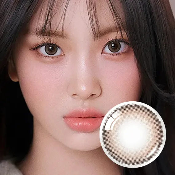 OLENS-Mood-Night-Brown-月拋-冷萃茶棕色韓系實戴效果