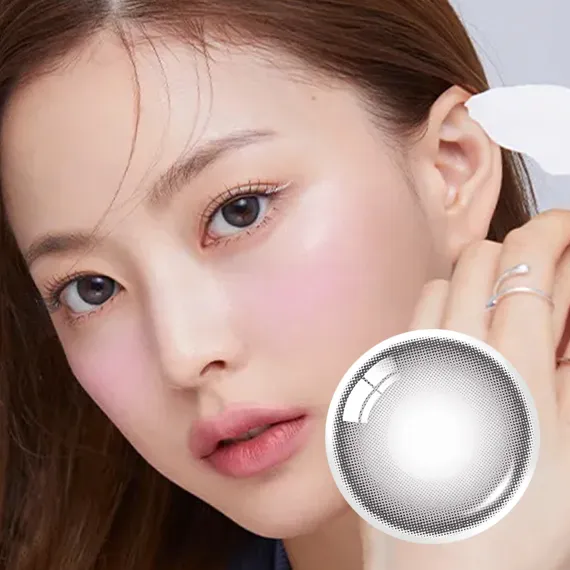 OLENS-Mood-Night-Gray-散光月拋-冷夜深灰實戴冷豔效果