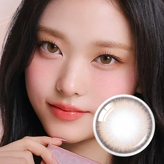 OLENS-Nils-Brown-日拋-NewJeans代言款琥珀棕色實戴效果