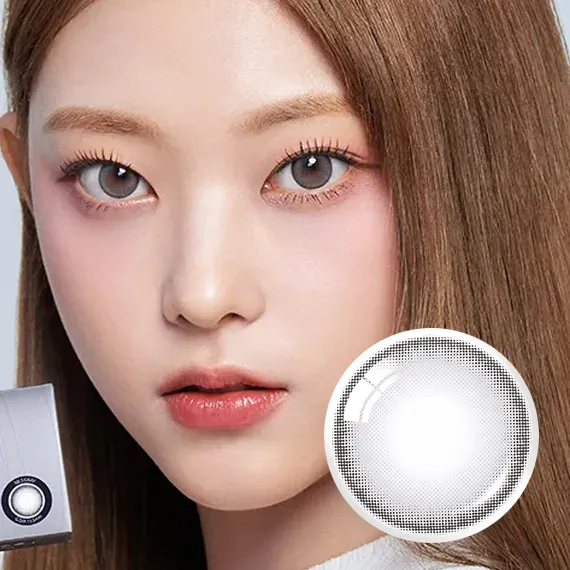 OLENS-Nils-Gray-灰色月拋隱形眼鏡-知性優雅大眼實戴效果