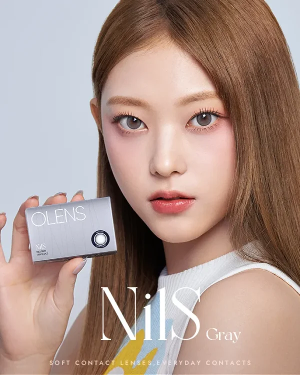 OLENS-Nils-Gray-搭配職場知性妝容與灰調眼影示範