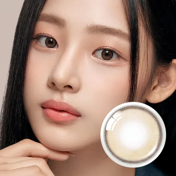 OLENS-Real-Ring-Brown-月拋-NewJeans代言款焦糖暖棕隱形眼鏡實戴