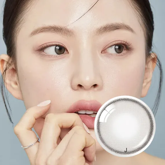 OLENS-Real-Ring-Gray-散光月拋-12.5mm極小直徑灰色美瞳實戴