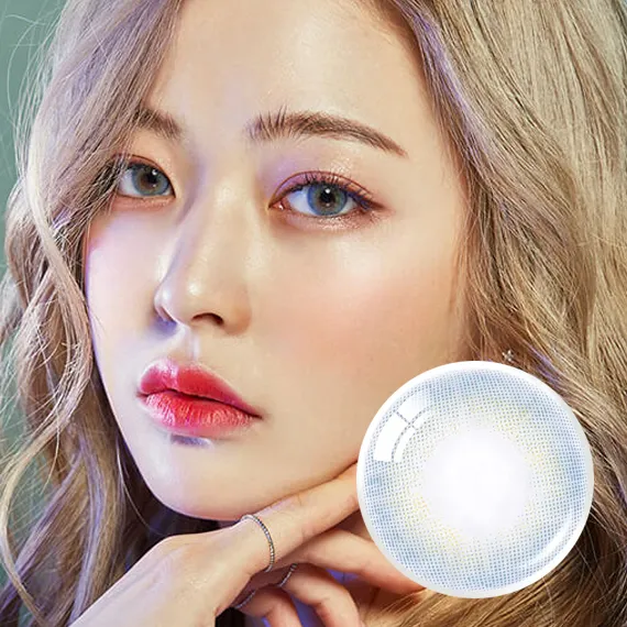 OLENS-Russian-Velvet-Blue-月拋-夢幻高顯色藍色混血隱形眼鏡實戴