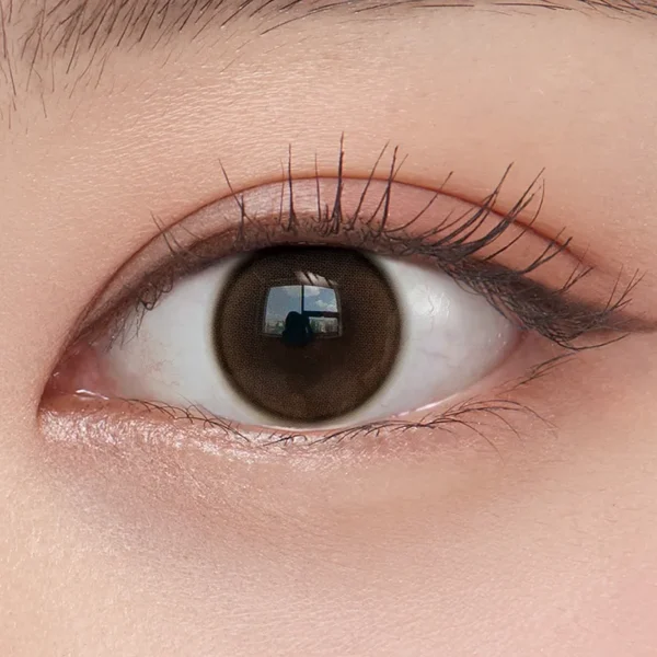 OLENS-Shine-Touch-12.7mm小直徑-巧克力棕色美瞳自然融瞳效果