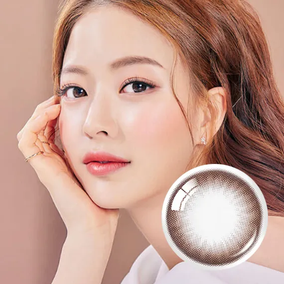 OLENS-Someday-Choco-巧克力棕色月拋隱形眼鏡-自然系實戴效果