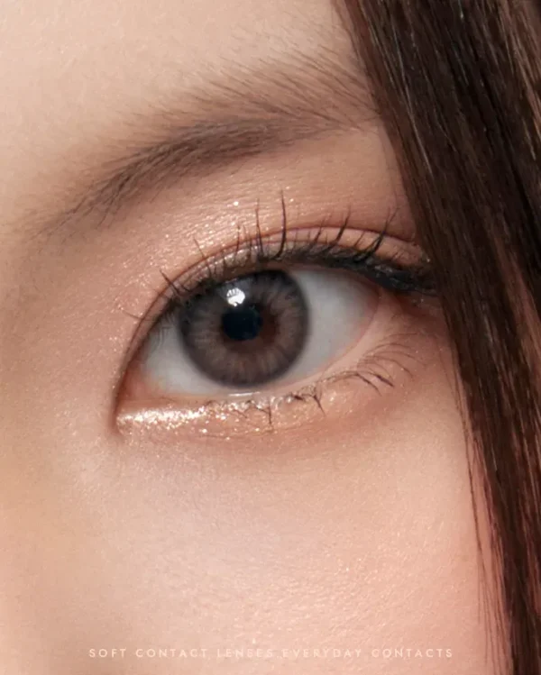 OLENS-Spanish-Real-系列-無邊框虹膜隱眼-灰色與金色紋理細節