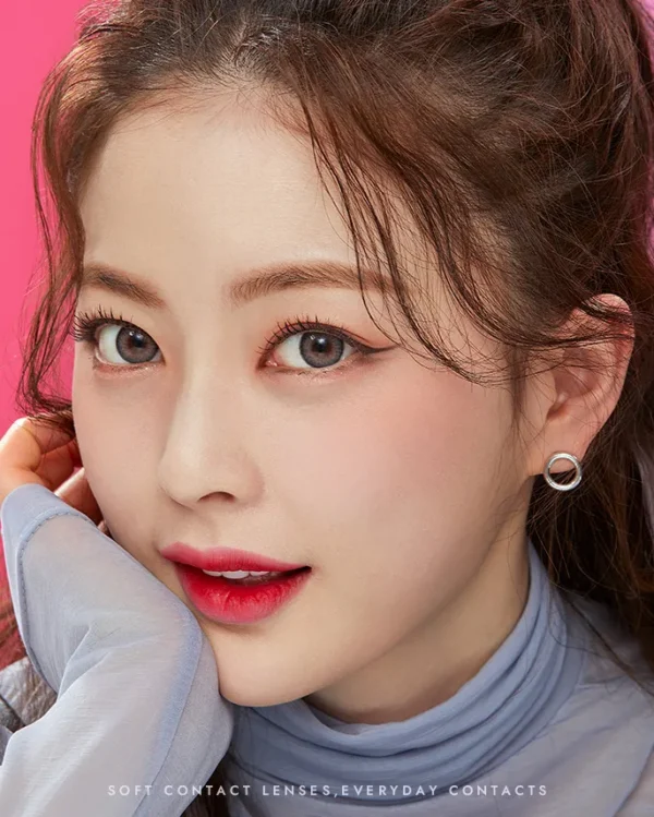 OLENS-月拋2片裝-Tika-3Con-適合大眼妝容與混血精緻感灰色美瞳