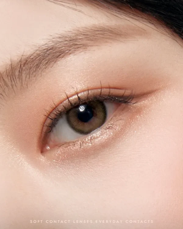 OLENS-Vivi-Ring-Brown-棕色日拋美瞳-搭配韓系淡妝與淺棕髮色建議