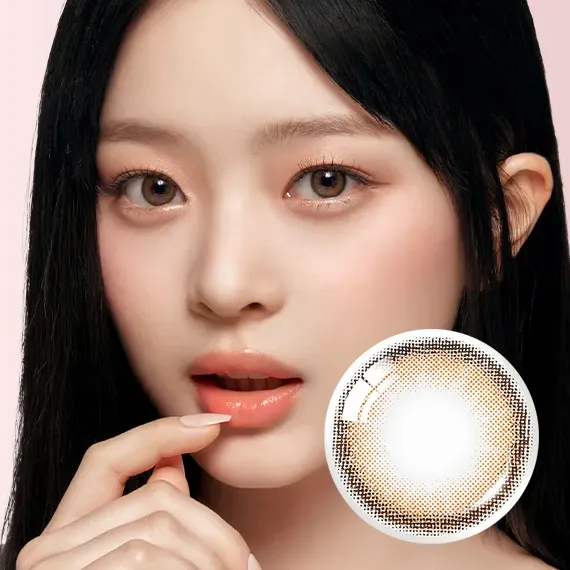 OLENS-Vivi-Ring-Brown-月拋-NewJeans-Hanni同款奶油棕實戴