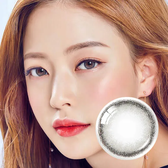 OLENS-Vivi-Ring-Gray-灰色月拋隱形眼鏡-自然小直徑實戴效果
