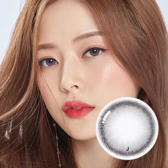 OLENS-Vivi-Ring-Gray-散光月拋-奶油灰色隱形眼鏡實戴效果
