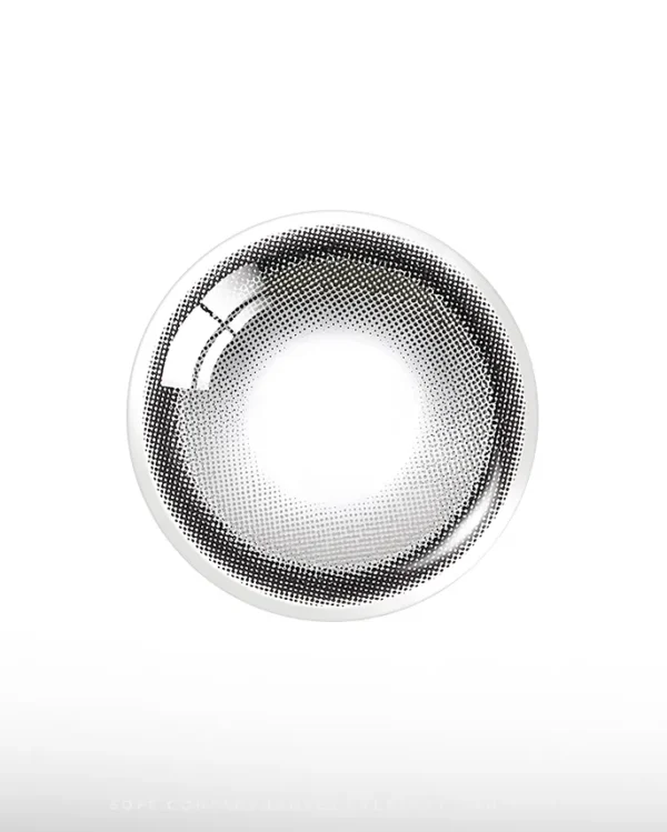 Olens Big Glowy 系列灰色與紫色美瞳 20片裝日拋對比展示