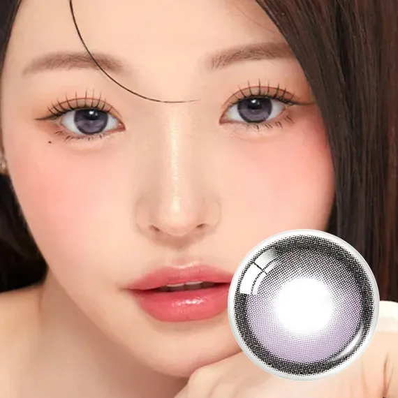 OLENS-Big-Glowy-Lavender-1Day-日拋-薰衣草紫色水光美瞳實戴效果