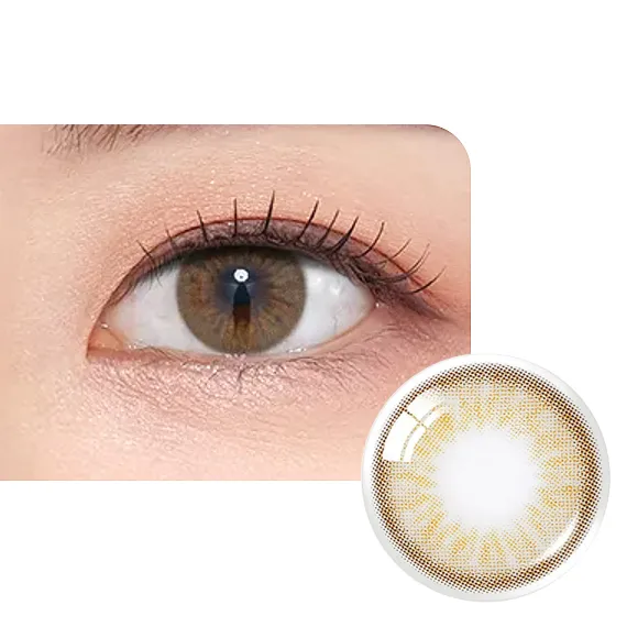 OLENS-French-Gold-3Con-1Day-Hazel-榛褐色日拋美瞳-天生淺瞳實戴效果