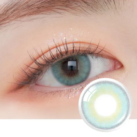 OLENS-French-Shine-1Day-Aqua-水藍色日拋隱形眼鏡-NewJeans-Danielle-同款實戴